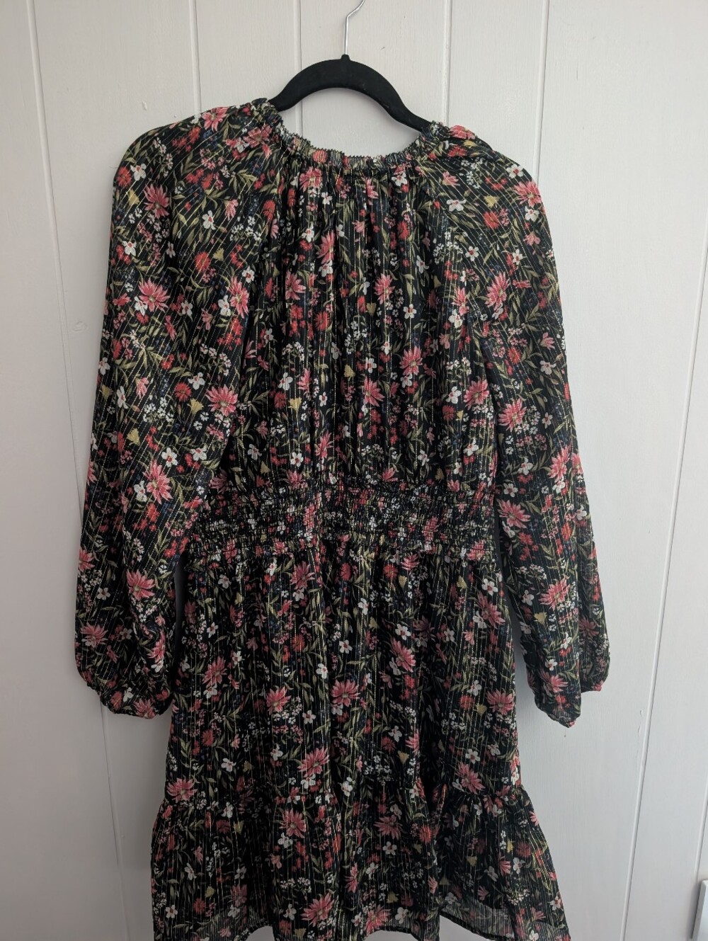 NWT Old Navy Floral & Metallic Boho Dress - Picture 7 of 7